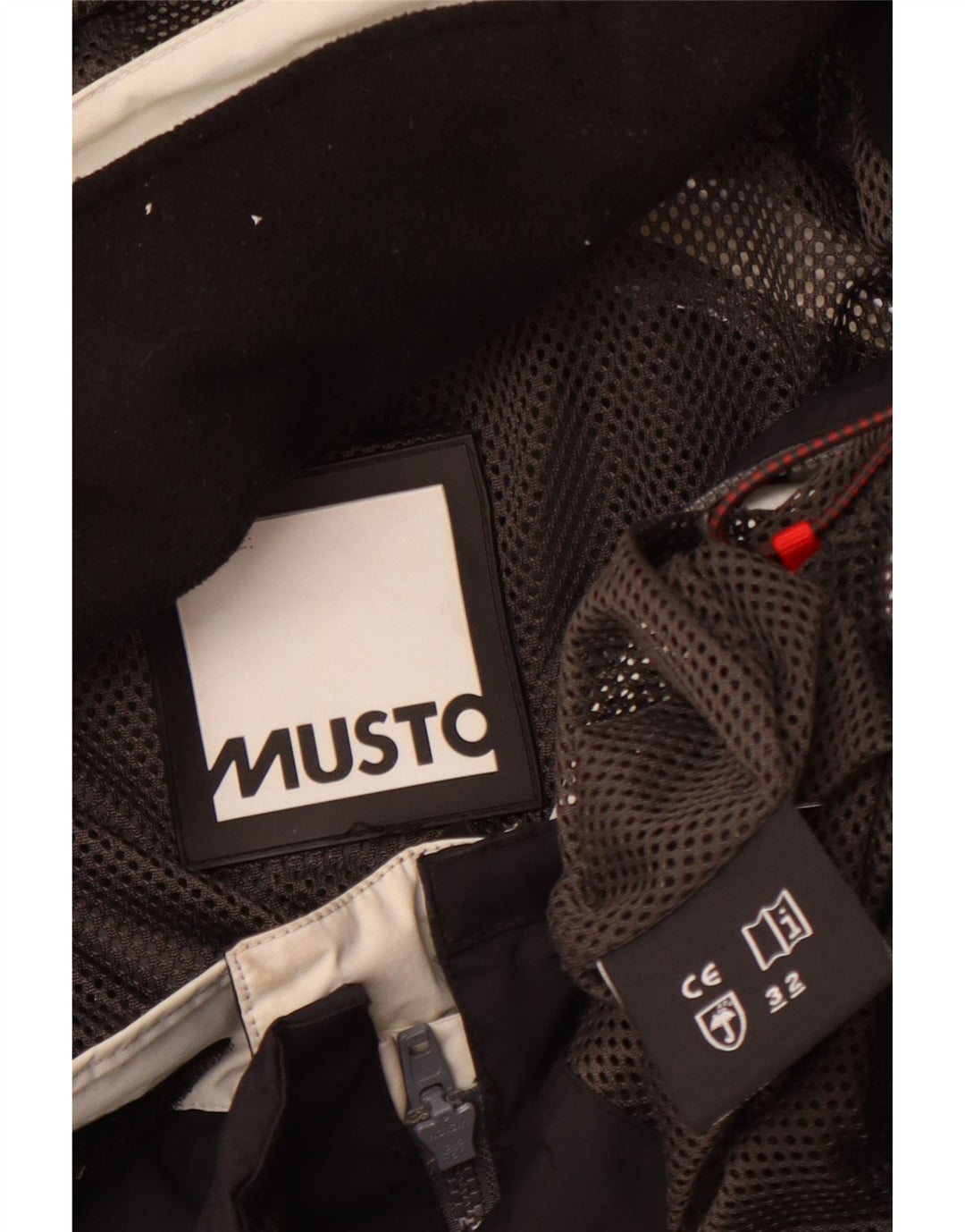 Musto Mens Hooded Rain Jacket UK 40 Large Black Colourblock Polyamide