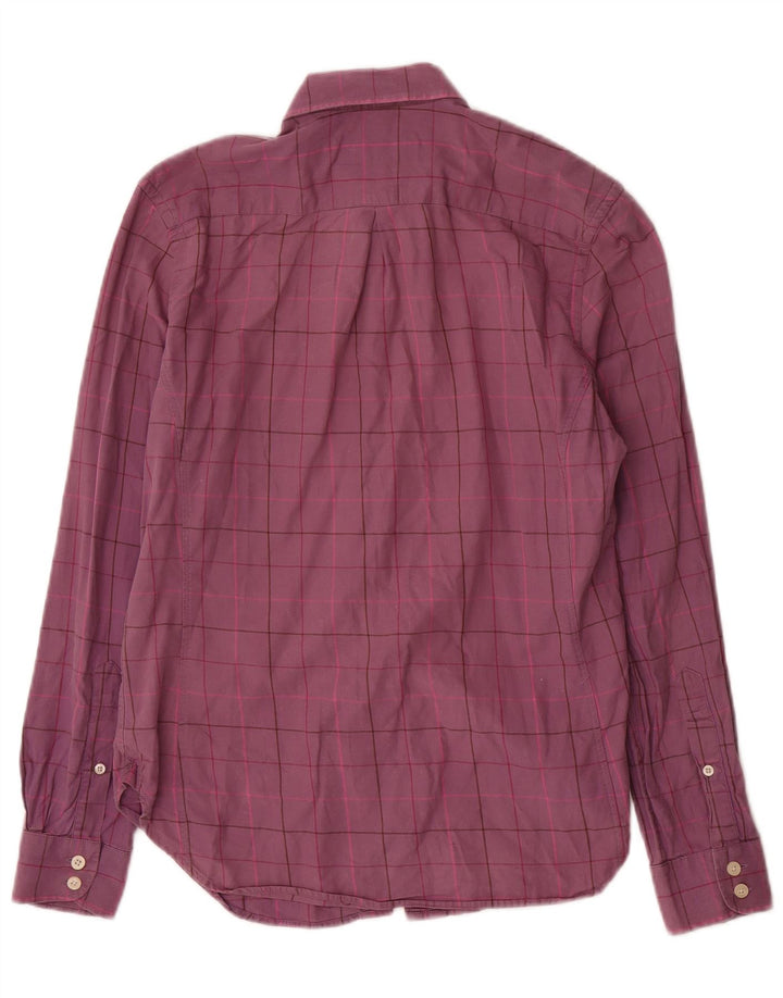 Toggi Womens Shirt UK 12 Medium Purple Check Cotton