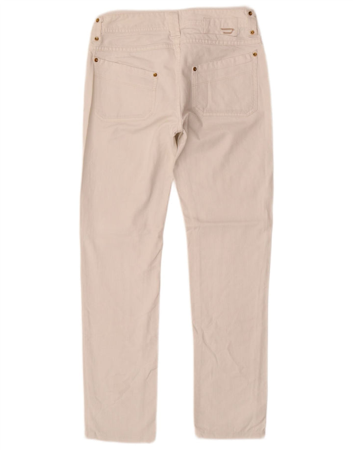 DIESEL Womens Straight Jeans W27 L29 White Cotton