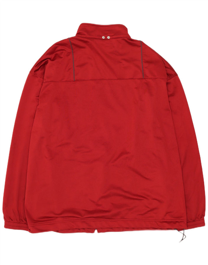 Reebok Mens Tracksuit Top Jacket XL Red Polyester