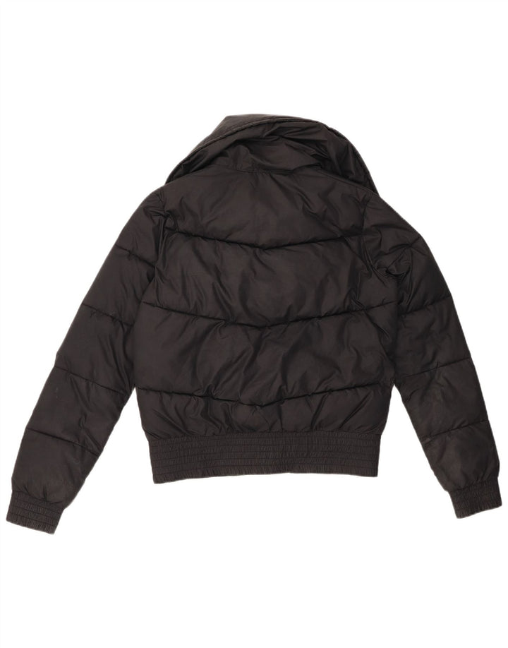 HOLLISTER Womens Oversized Padded Jacket UK 6 XS Black Polyester