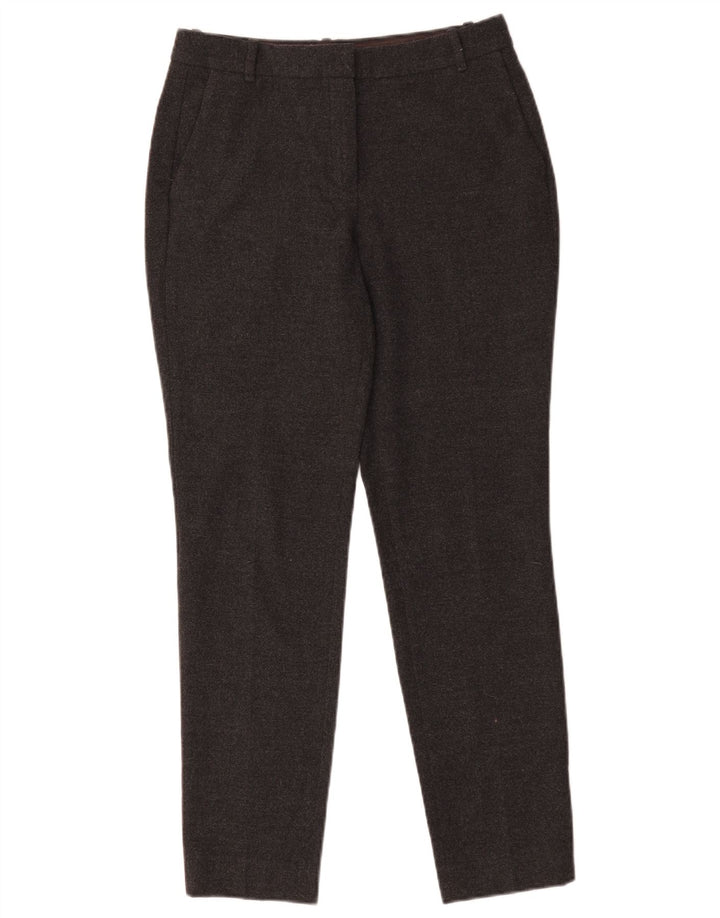 Massimo Dutti Womens Slim Chino Trousers EU 38 Small W30 L29 Grey Polyester