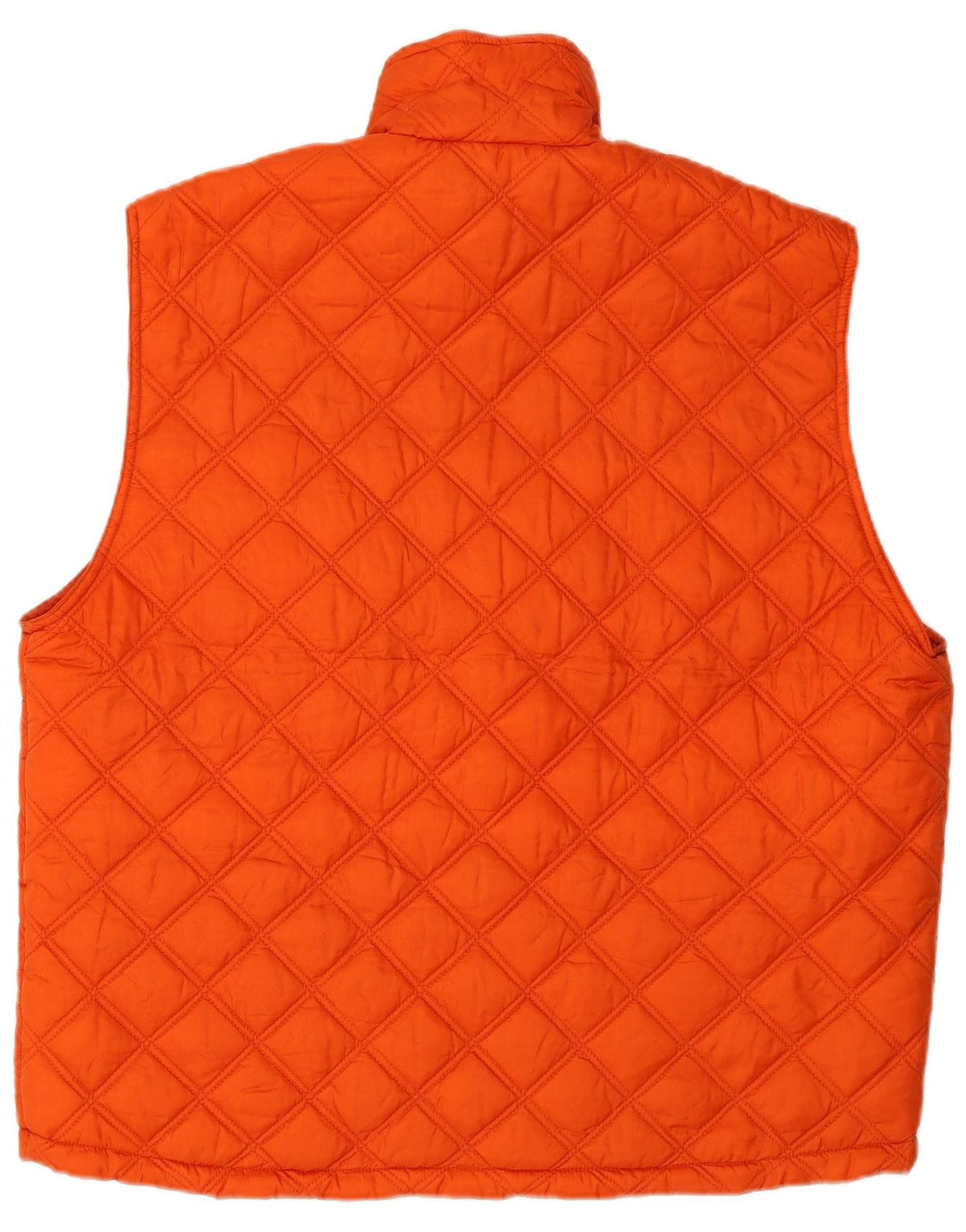 INVICTA Mens Quilted Gilet UK 42 XL Orange Polyamide