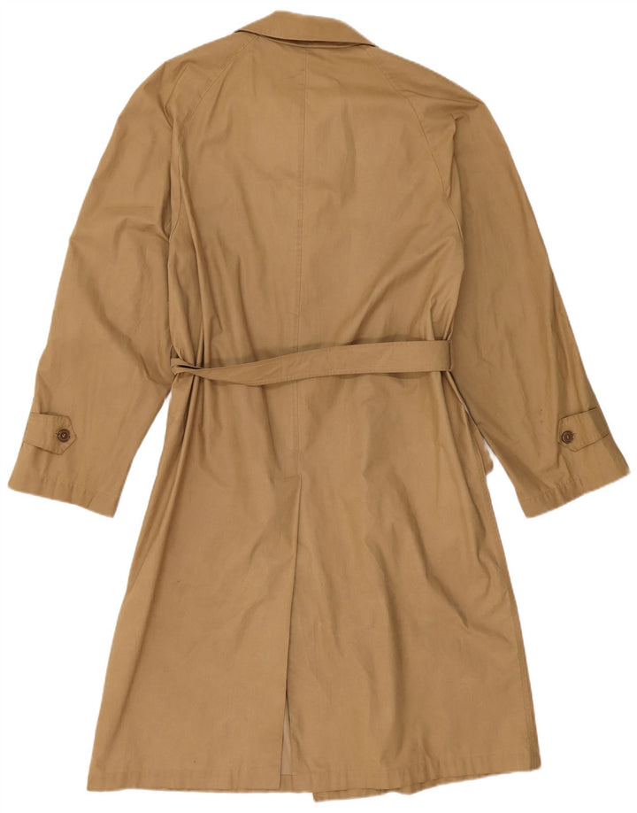 Vintage Mens Trench Coat IT 50 Large Beige Polyester