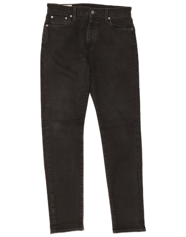 Levi's Mens Slim Jeans W30 L29 Black Cotton