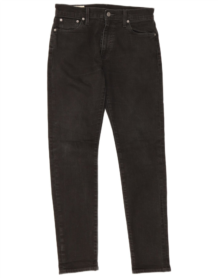 Levi's Mens Slim Jeans W30 L29 Black Cotton