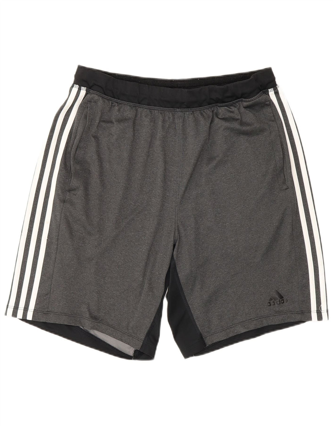 Adidas Mens Climalite Sport Shorts Large  Grey Colourblock Polyester