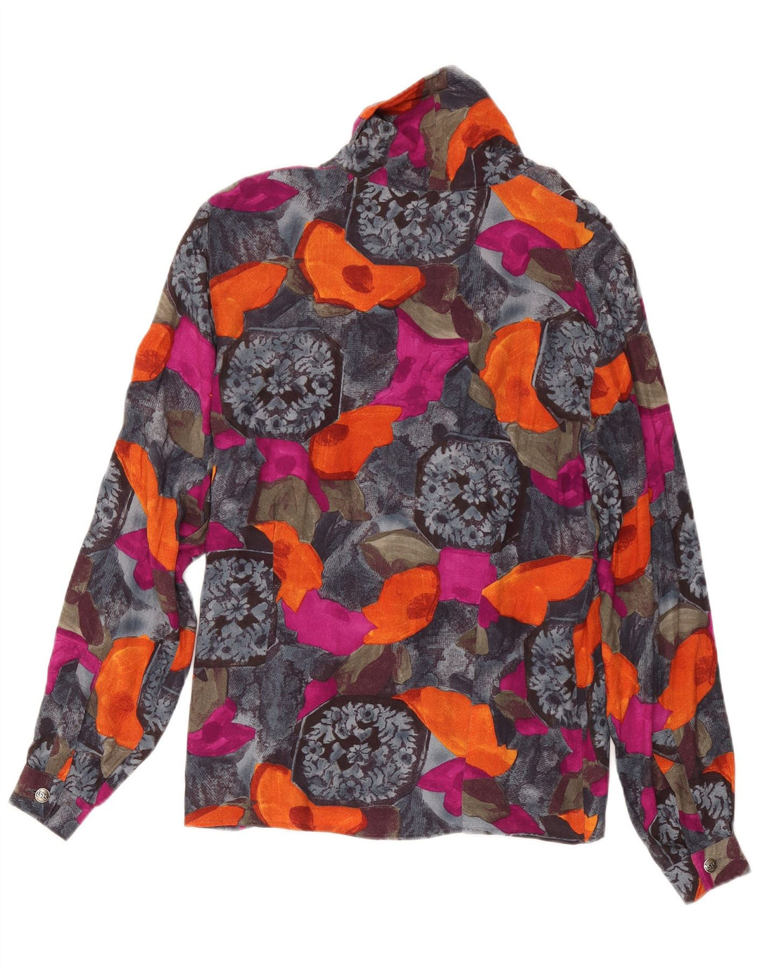 Saint Andrews Womens Shirt Blouse UK 14 Medium Multicoloured Floral Viscose