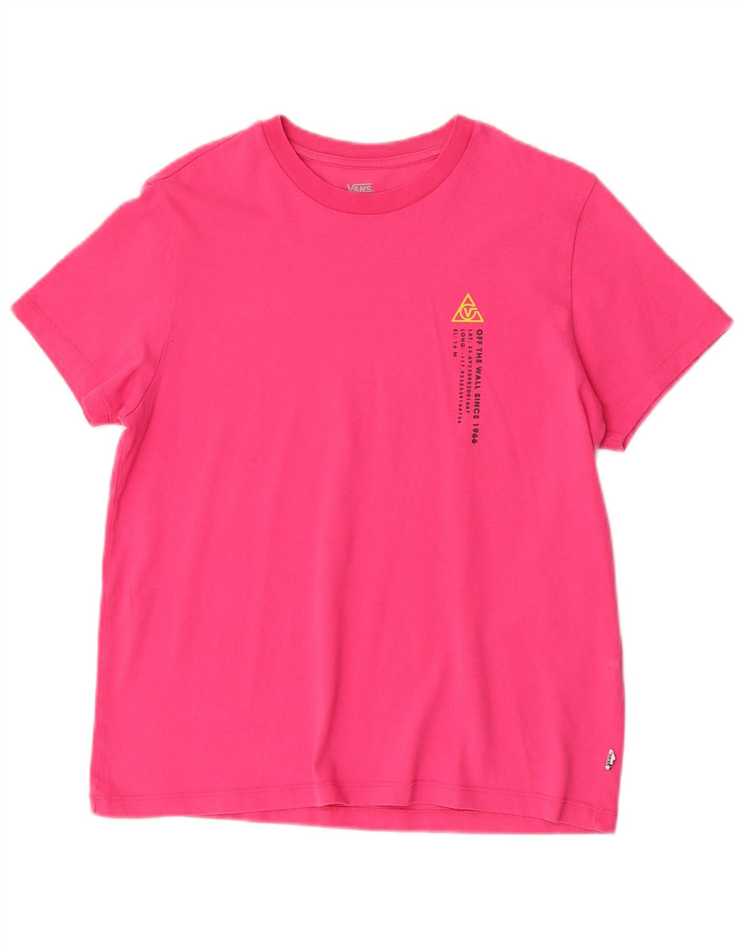 Vans Womens Graphic T-Shirt Top UK 14 Medium Pink