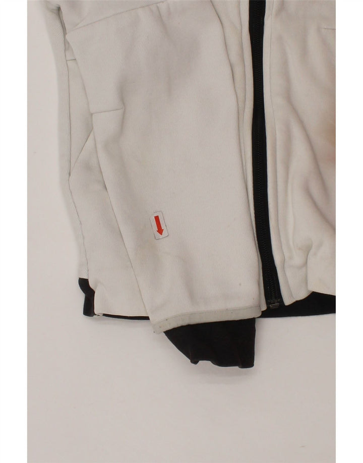 ADIDAS Boys Star Wars Zip Hoodie Sweater 3-4 Years White Colourblock