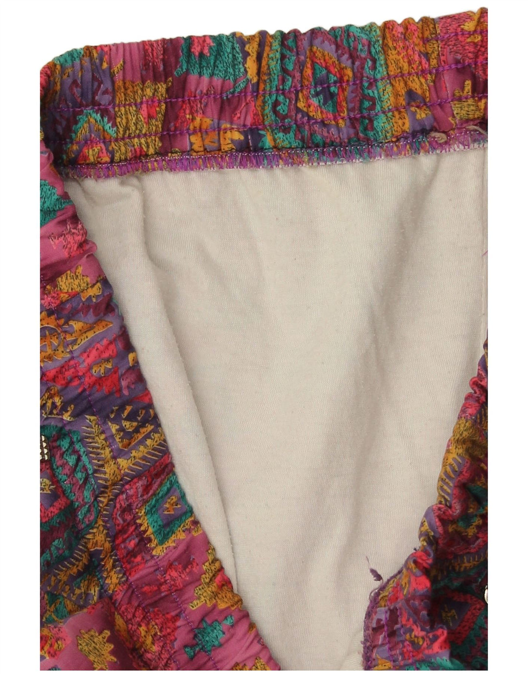 Vintage Womens Tracksuit Trousers Joggers Large Multicoloured Geometric