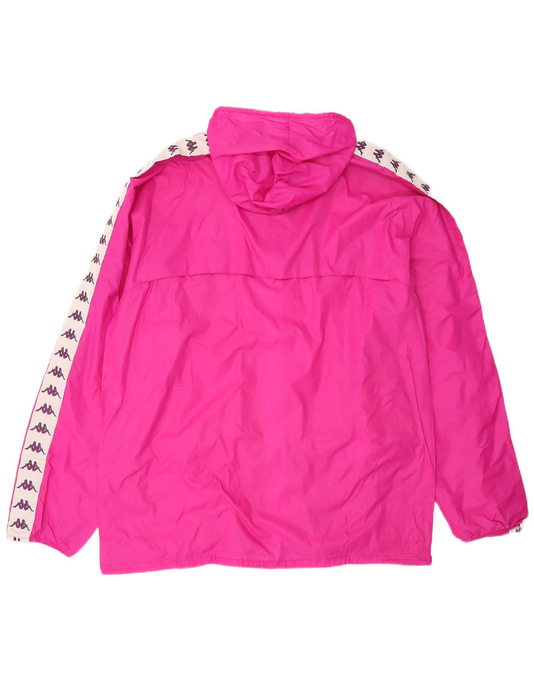 KAPPA Mens Graphic Hooded Rain Jacket UK 40 Large Pink
