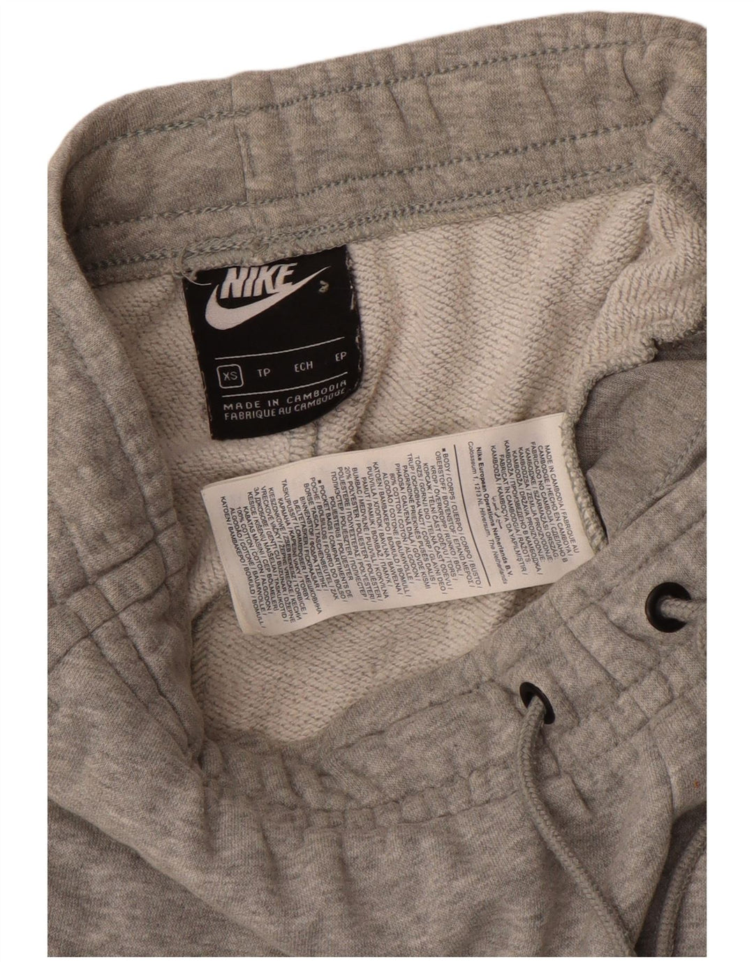 NIKE Mens Tracksuit Trousers Joggers XS  Grey Cotton