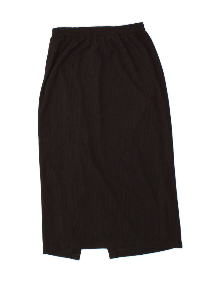 FRANKENWALDER Womens Midi Skirt EU 40 Medium W28 Black Polyester Vintage Frankenwalder and Second-Hand Frankenwalder from Messina Hembry 
