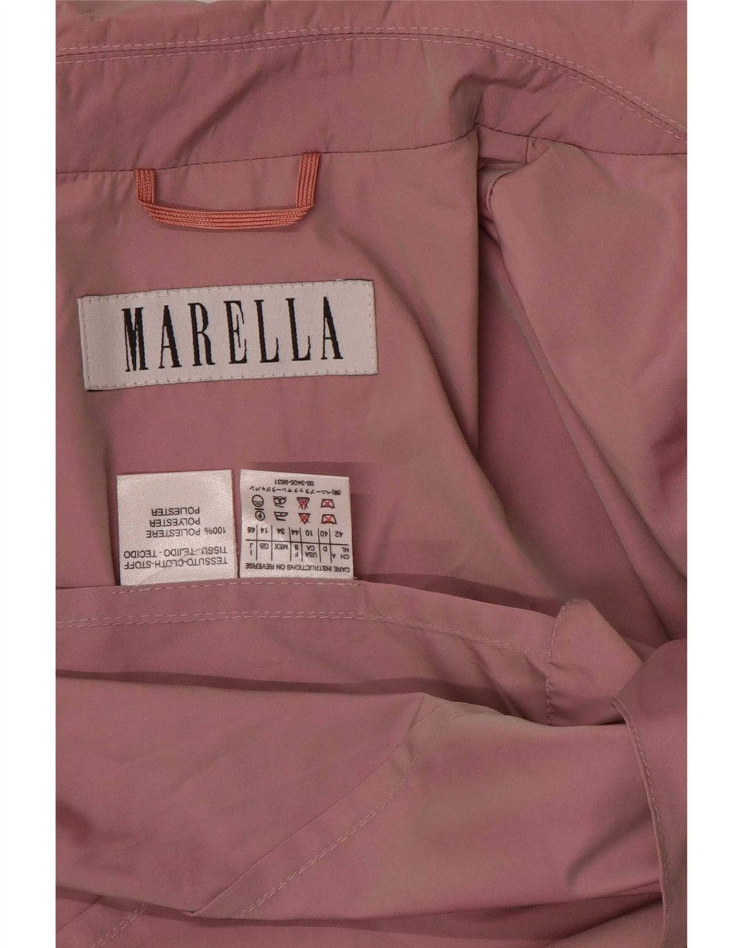 Marella Womens Utility Jacket UK 14 Large Pink Polyester