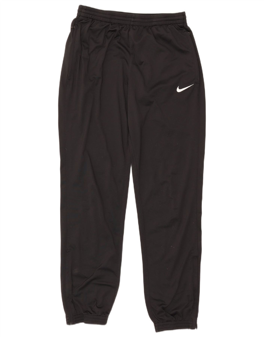 NIKE Mens Dri Fit Tracksuit Trousers Joggers Large Black Polyester