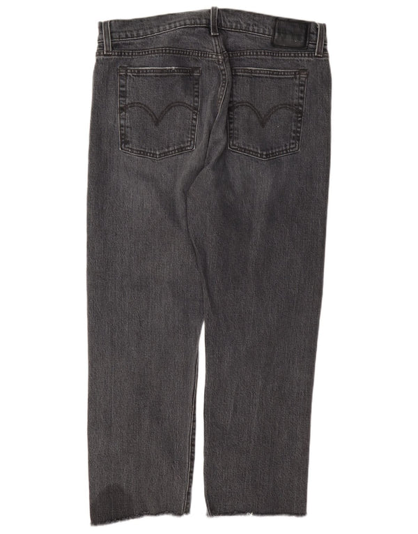 Levi's Womens Wedgie Straight Jeans W31 L26 Grey Cotton