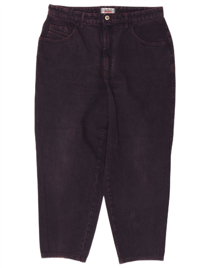 VINTAGE Womens Tapered Jeans W34 L27 Purple