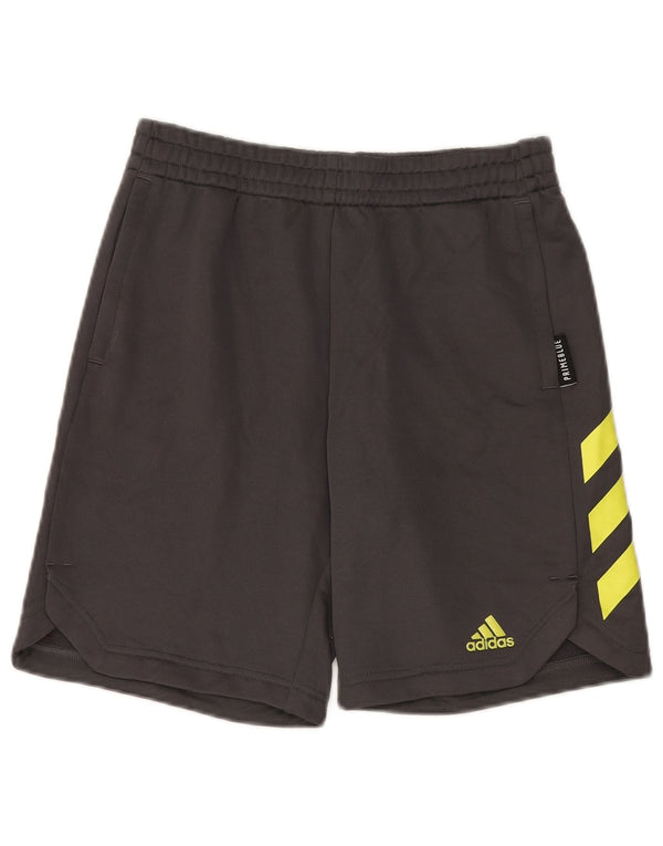 Adidas Boys Sport Shorts 13-14 Years  Black Colourblock Polyester