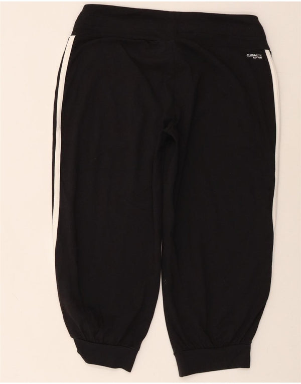 ADIDAS Womens Climalite Tracksuit Trousers Joggers UK 8/10 Small  Black