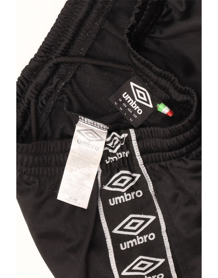 Umbro Mens Graphic Tracksuit Trousers Medium  Black Polyester