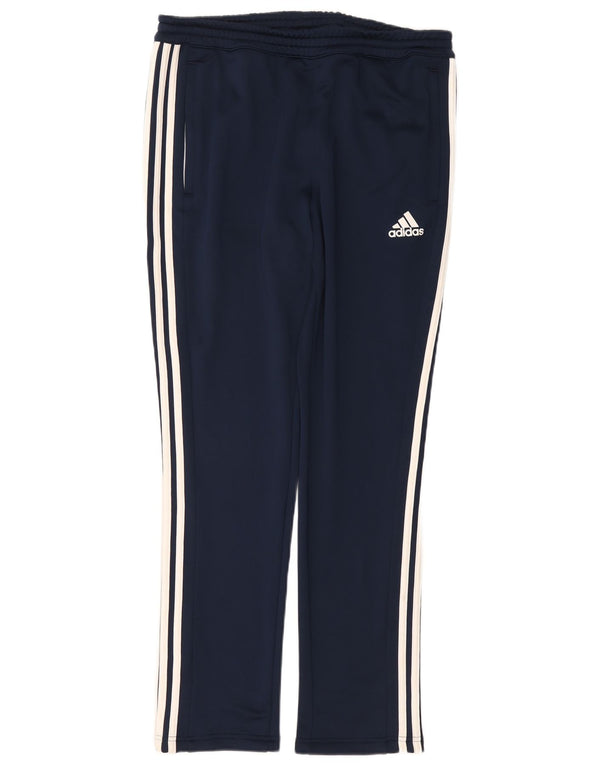 ADIDAS Mens Tracksuit Trousers Large Navy Blue Polyester