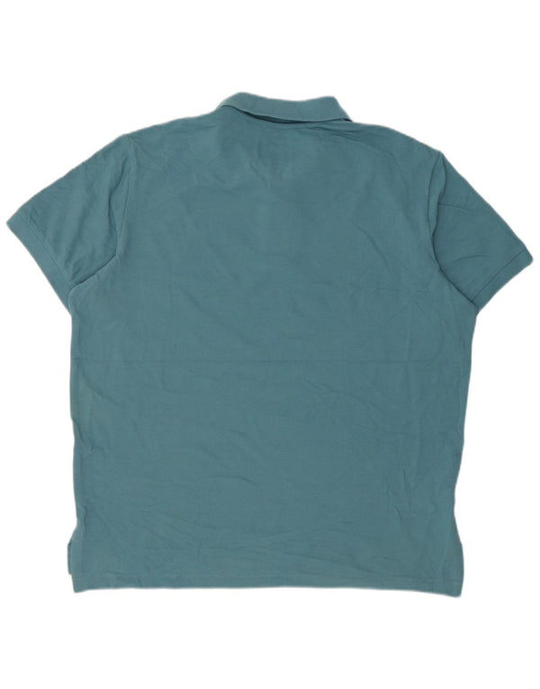 Eddie Bauer Mens Polo Shirt Large Blue Cotton