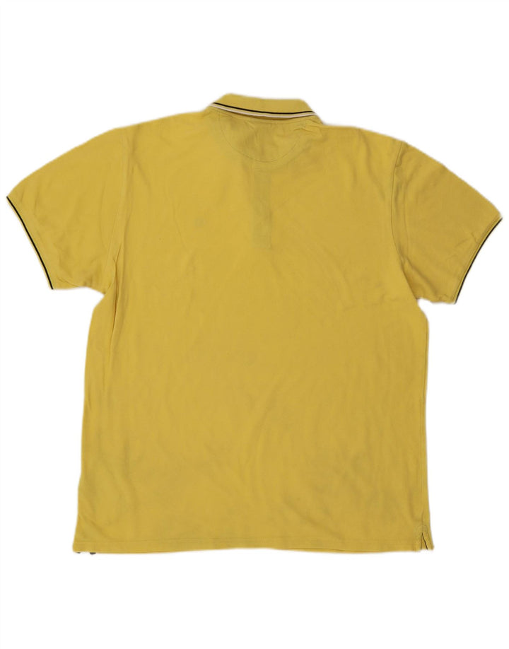 CHAMPION Mens Polo Shirt XL Yellow Cotton