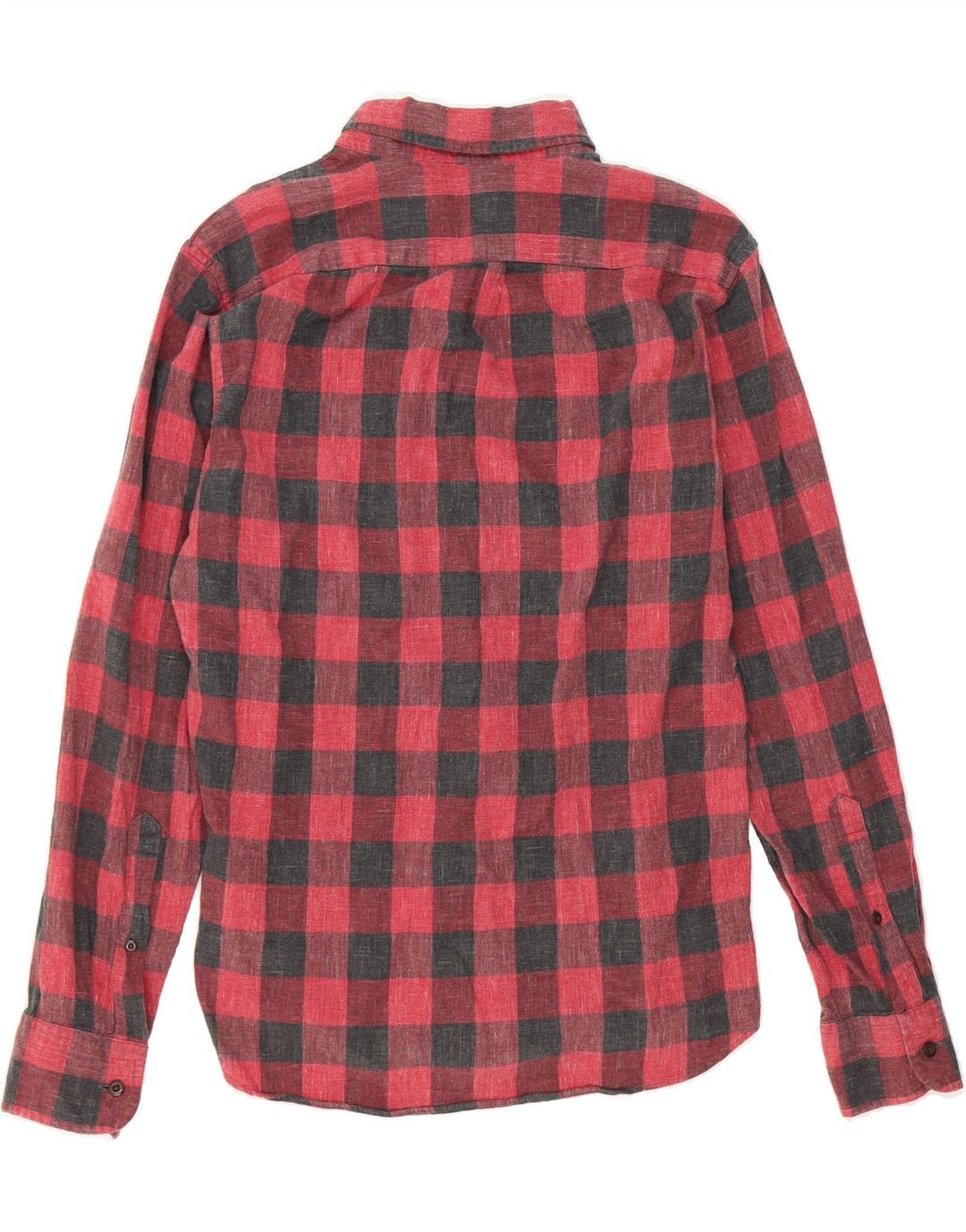 J. CREW Mens Slim Flannel Shirt Small Red Check Cotton Vintage J. Crew and Second-Hand J. Crew from Messina Hembry 