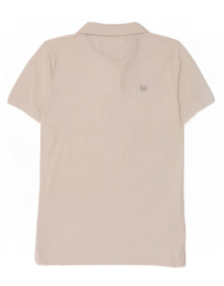 Crew Clothing Mens Polo Shirt Medium White Cotton