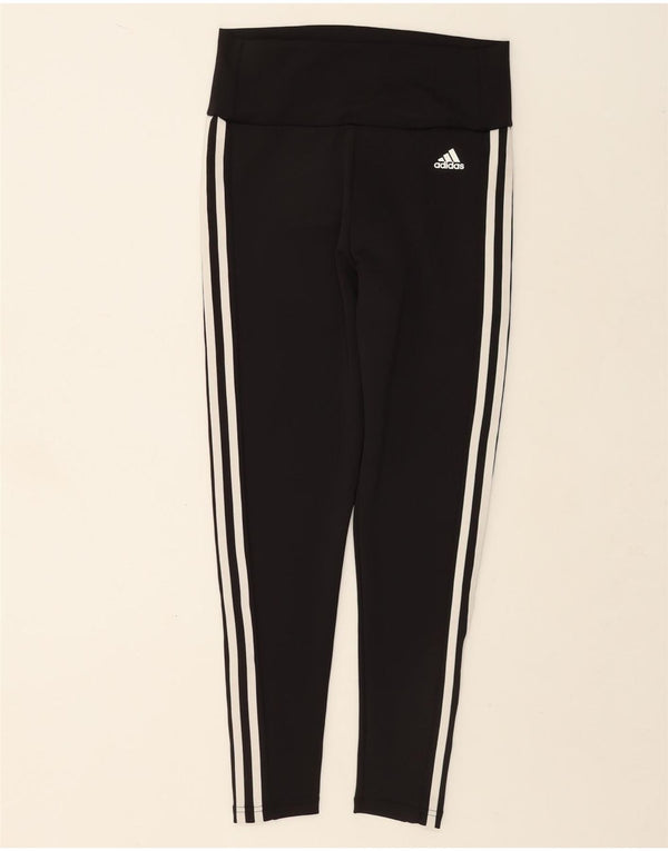Adidas Womens Aeroready Leggings UK 12/14 Medium Black Polyester