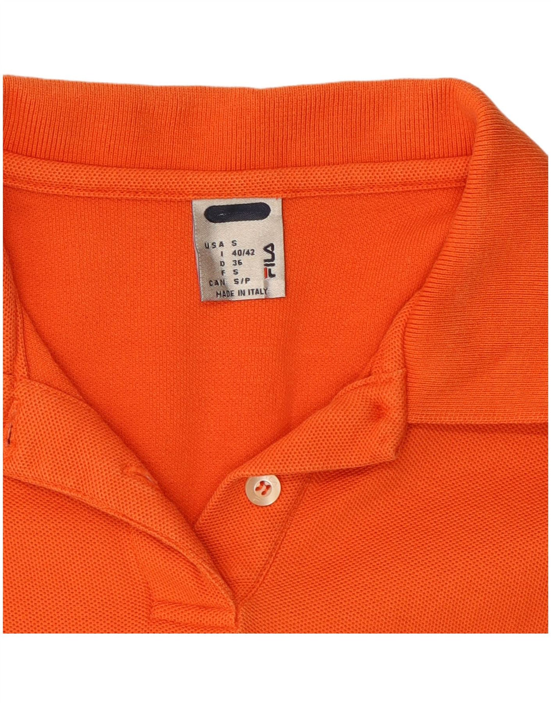 FILA Womens Polo Dress UK 10 Small Orange