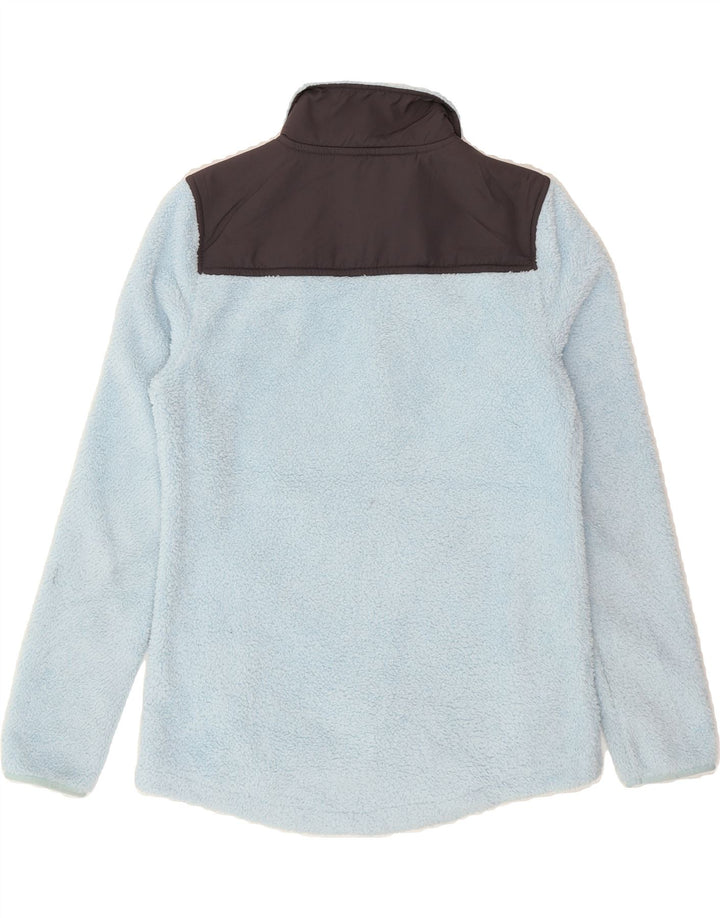 FILA Womens Fleece Jacket UK 10 Small Blue Colourblock Polyester Vintage Fila and Second-Hand Fila from Messina Hembry 