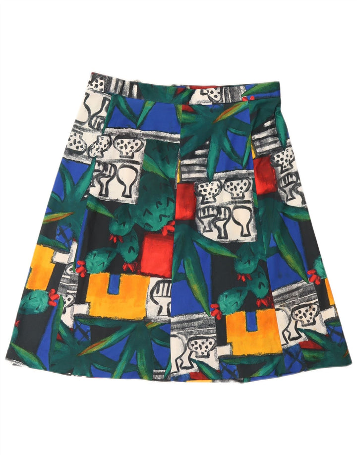 VINTAGE Womens A-Line Skirt IT 46 Large W32  Multicoloured