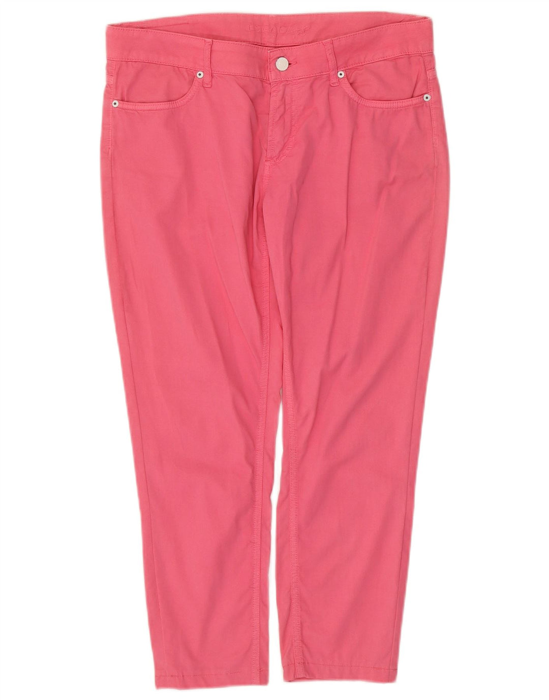 ESCADA Womens Slim Cropped Trousers EU 38 Medium W34 L24 Pink Cotton