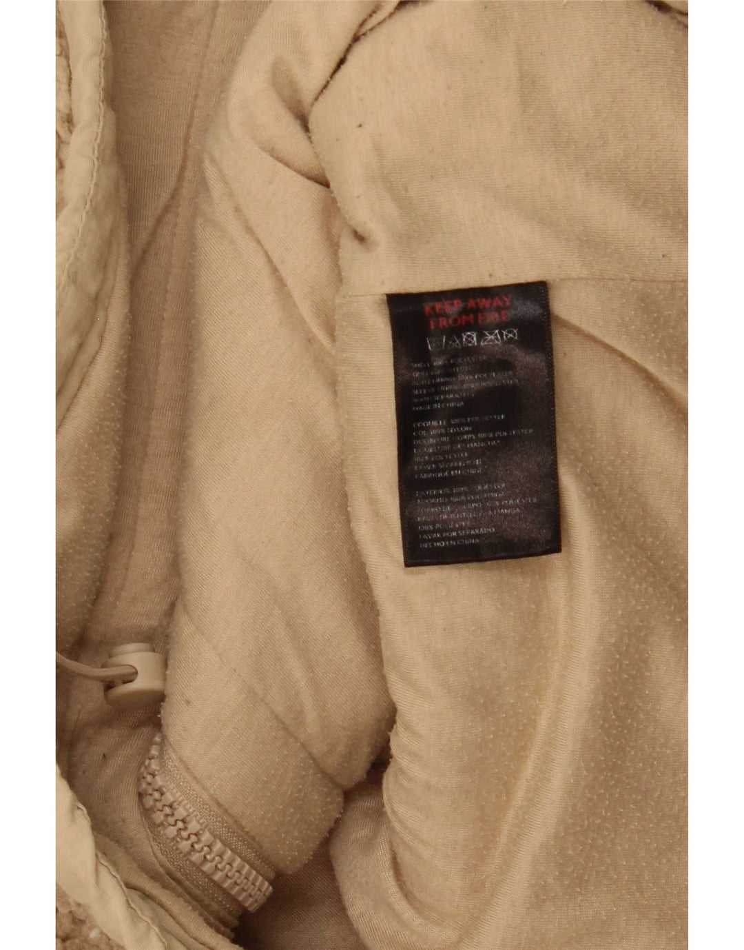 Urban Outfitters Mens Fleece Jacket UK 36 Small Beige Polyester