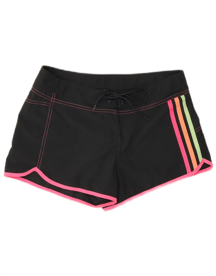 Adidas Womens Swimming Shorts UK 8 Small Black Polyester
