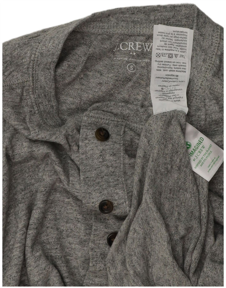 J. CREW Mens Top Long Sleeve Small Grey Flecked Cotton