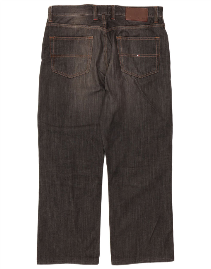 TOMMY HILFIGER Mens Straight Jeans W31 L28 Grey Cotton