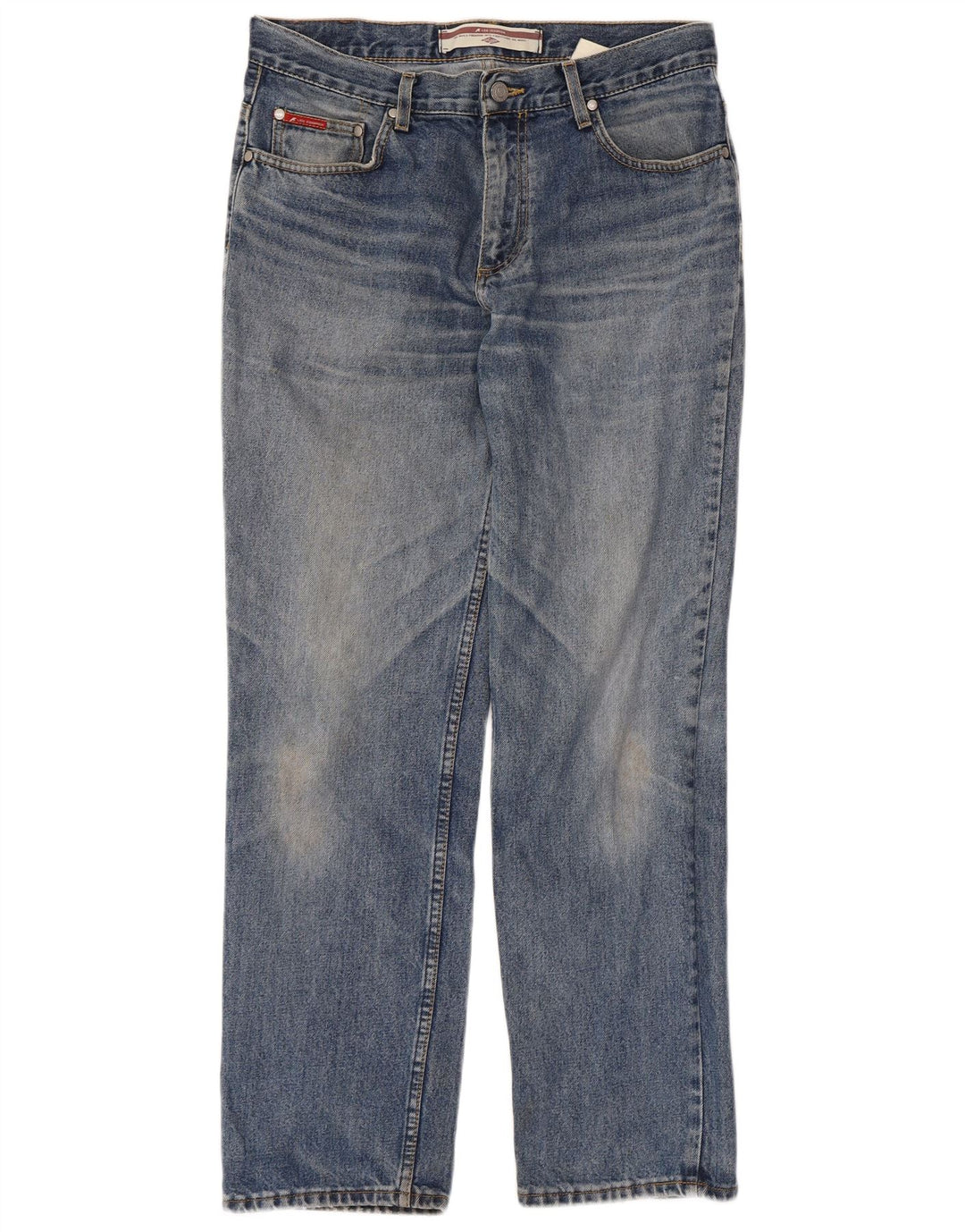 Lee Mens Straight Jeans W32 L30 Blue Cotton