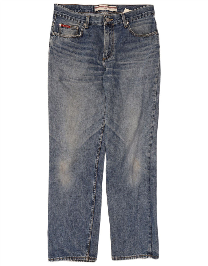 Lee Mens Straight Jeans W32 L30 Blue Cotton