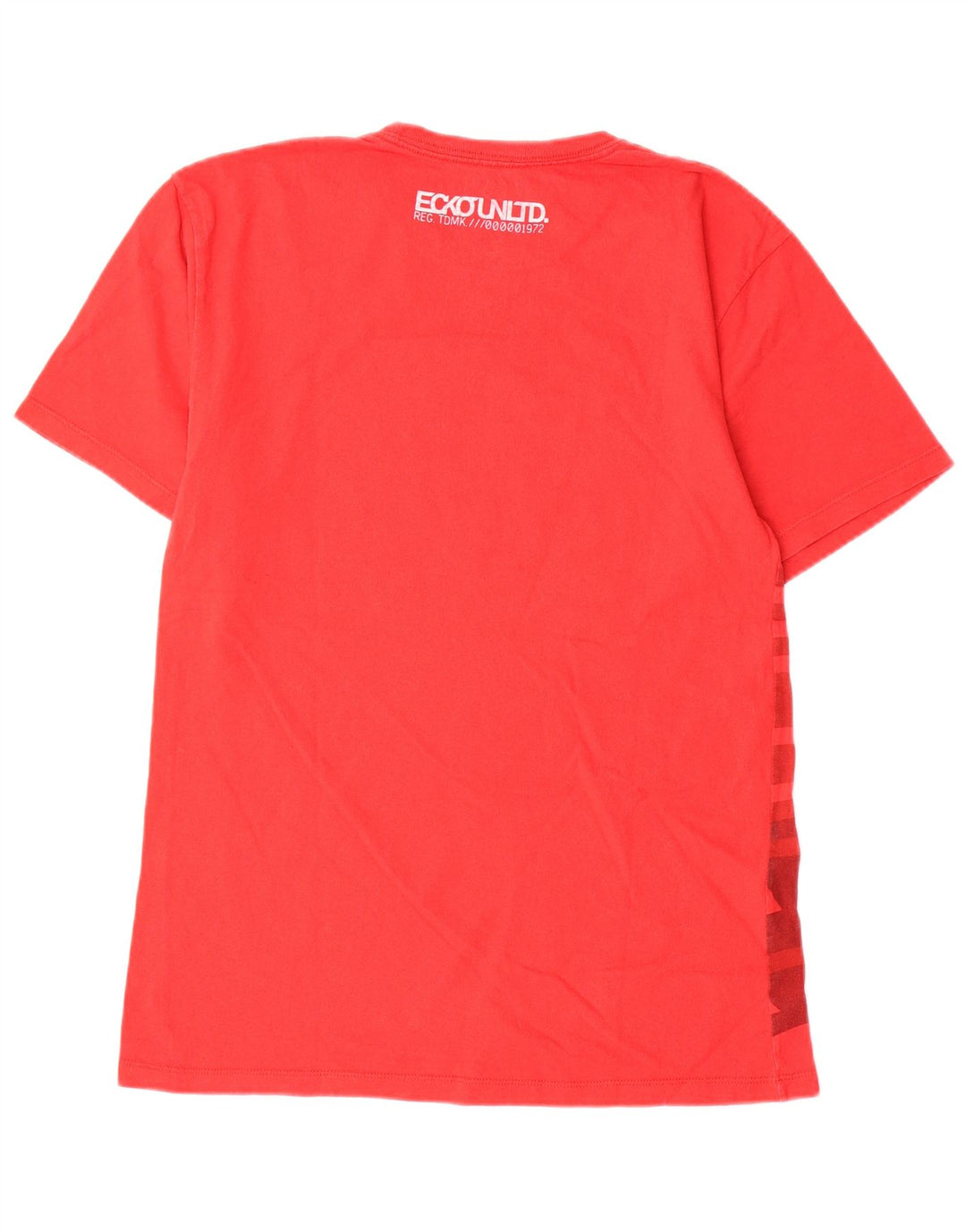 Ecko Unltd Mens Graphic T-Shirt Top Small Red Geometric Cotton