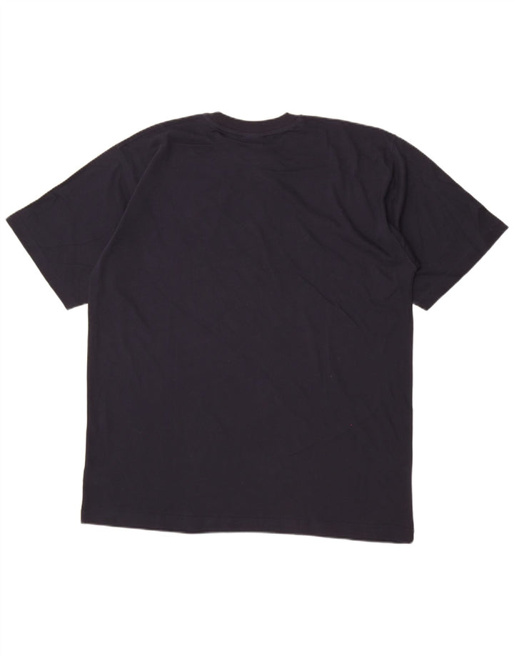Reebok Mens T-Shirt Top XL Navy Blue Cotton