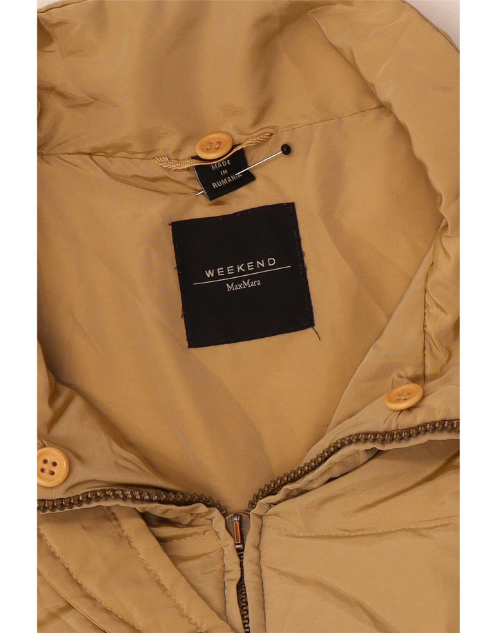 Max Mara Womens Weekend Padded Jacket UK 12 Medium Beige