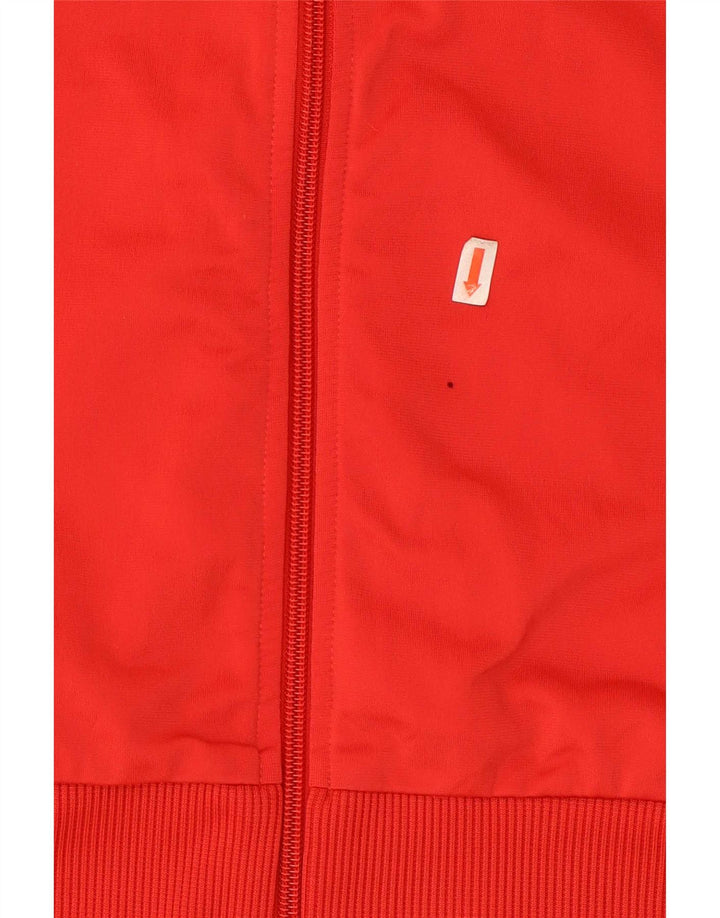 Puma Mens Tracksuit Top Jacket Large Red Colourblock Polyester