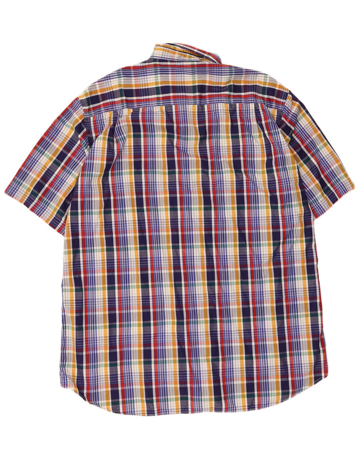 Paul & Shark Mens Yachting Short Sleeve Shirt Large Multicoloured Check