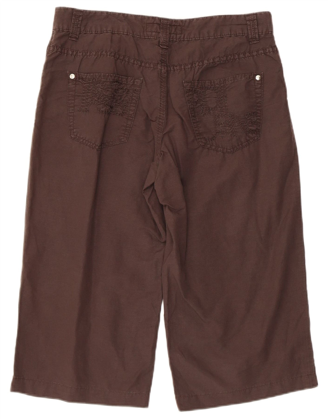 TRUSSARDI Mens Bermuda Shorts W28 Small Brown Cotton