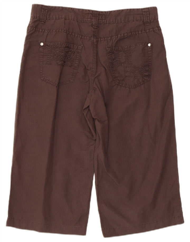 TRUSSARDI Mens Bermuda Shorts W28 Small Brown Cotton