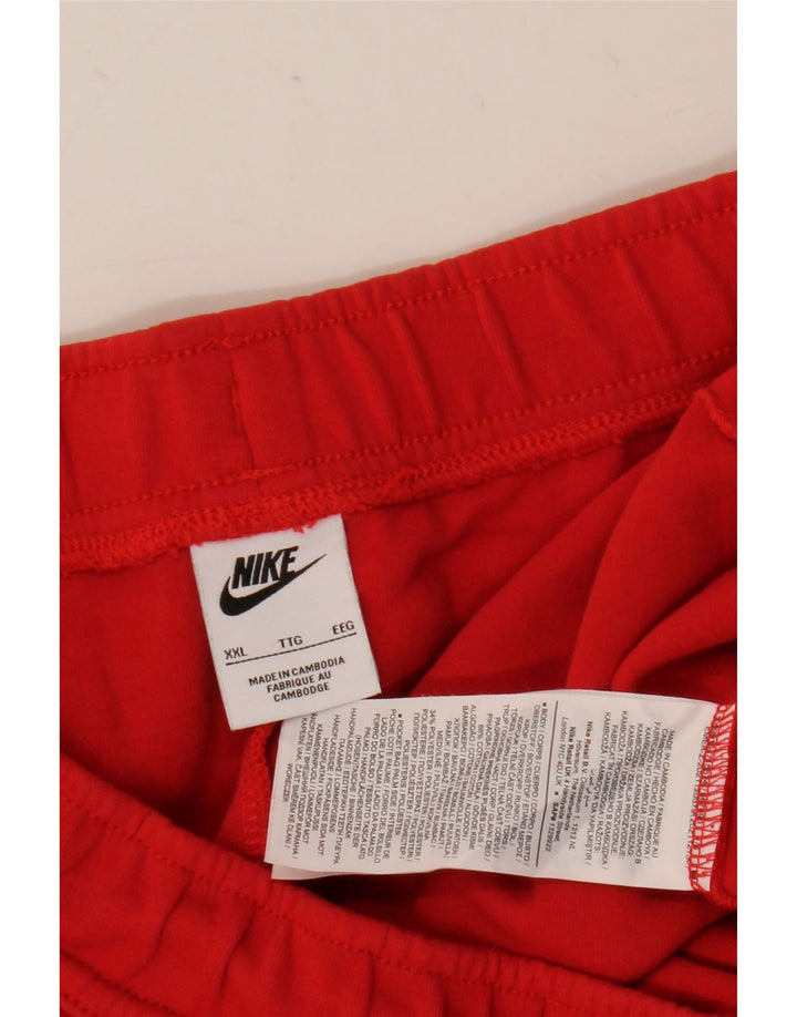 Nike Mens Tracksuit Trousers Joggers 2XL  Red Cotton