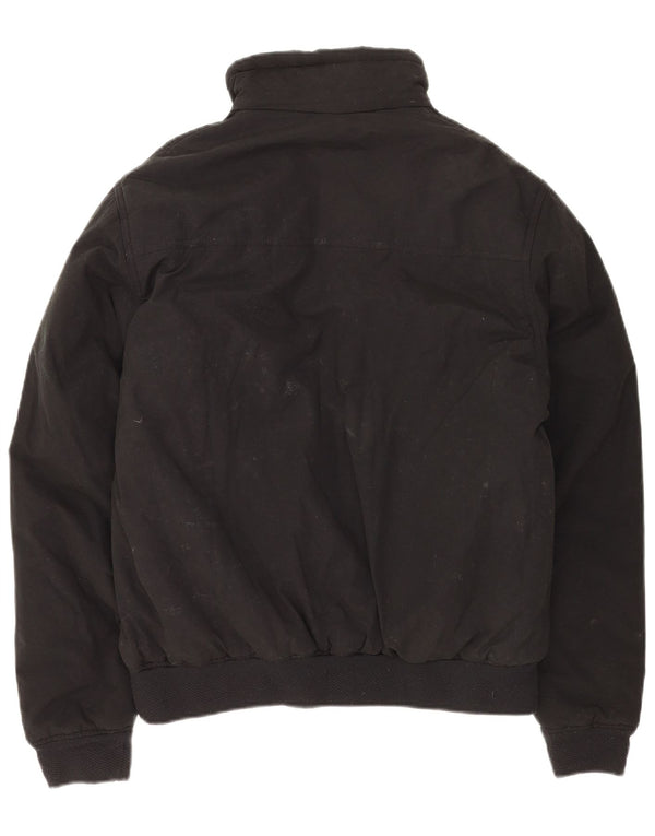 ASICS Mens Windbreaker Jacket UK 40 Large Black Cotton